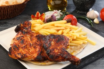 نص دجاجة شواي